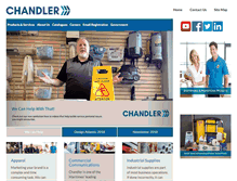 Tablet Screenshot of chandlersales.com